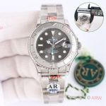 AR Factory Rolex Yacht Master 37mm Dark Rhodium Swiss 2824 Replica Watch